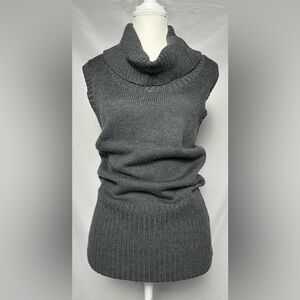 JACOB Wool Blend Y2K Indie Academia Grey‎ Cowl Neck Sleeveless Top Size S